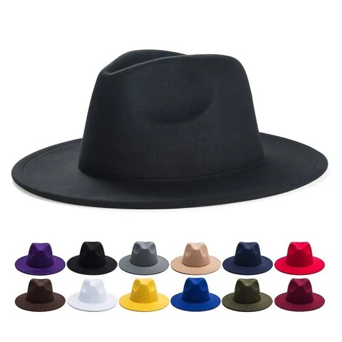Classic wide brim fedora - wide, hat